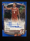 Davion Hannah 2025-26 Bowman Chrome BLUE MOJO REFRACTOR AUTO SP /150 ALABAMA