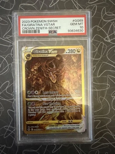 2023 Pokemon SWSH Crown Zenith Giratina VSTAR Galarian Gallery #GG69/GG70 PSA 10