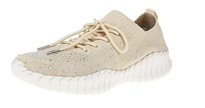 Bernie Mev Gravity Crystals - Damen Sneaker - Nude