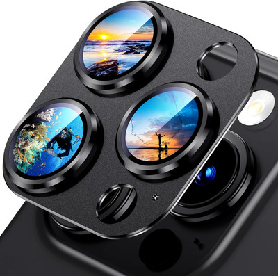 Compatible with Iphone 15 Pro/Iphone 15 Pro Max Camera Lens Protector, [Not Easy