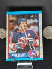 1989-90 O-Pee-Chee Dave Ellett #69 Winnipeg Jets NHL Hockey Card - NM/EX!