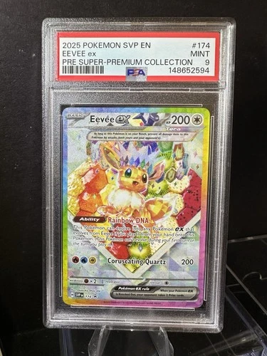 2025 Pokemon Eevee EX SVP Super Premium Collection Promo PSA 9