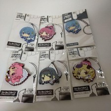 Puella Magi Madoka Magica figure rubber key chain set 6 Homura Japan anime m649