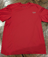 Mountain Hardwear Mens Medium Athletic Perfomance Wicking Red T Shirt