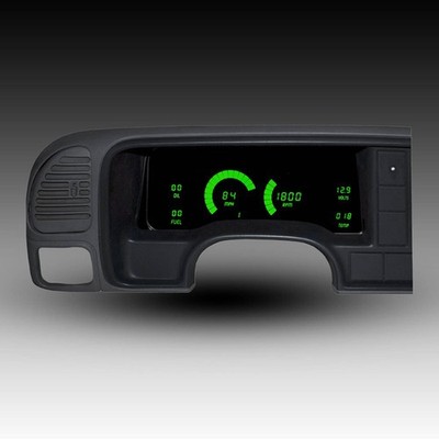 Intellitronix Green LED Gauge Set / GPS Sending Unit For 1995-1999 Chevy Truck