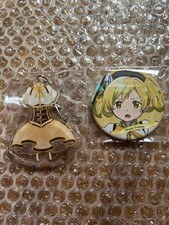 Puella Magi Madoka Magica Mami Tomoe Acrylic Keychain  Can Badge Set