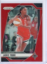 2024 Panini Prizm WNBA Jackie Young Red Prizm #d/299!! Las Vegas Aces!!
