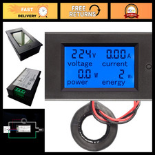Digital Multimeter AC 80-260V 100A LCD Display Voltage Current Power Meter CT