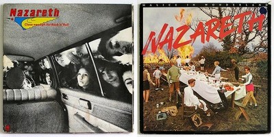 NAZARETH 2 LPs Close Enough For Rock 'N' Roll, Malice In Wonderland EXCELLENT Vi