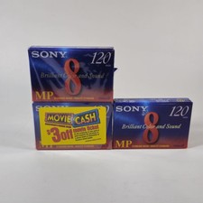 Lot Of 3 Sony MP 120 Video8 Recordable Video Cassette NEW