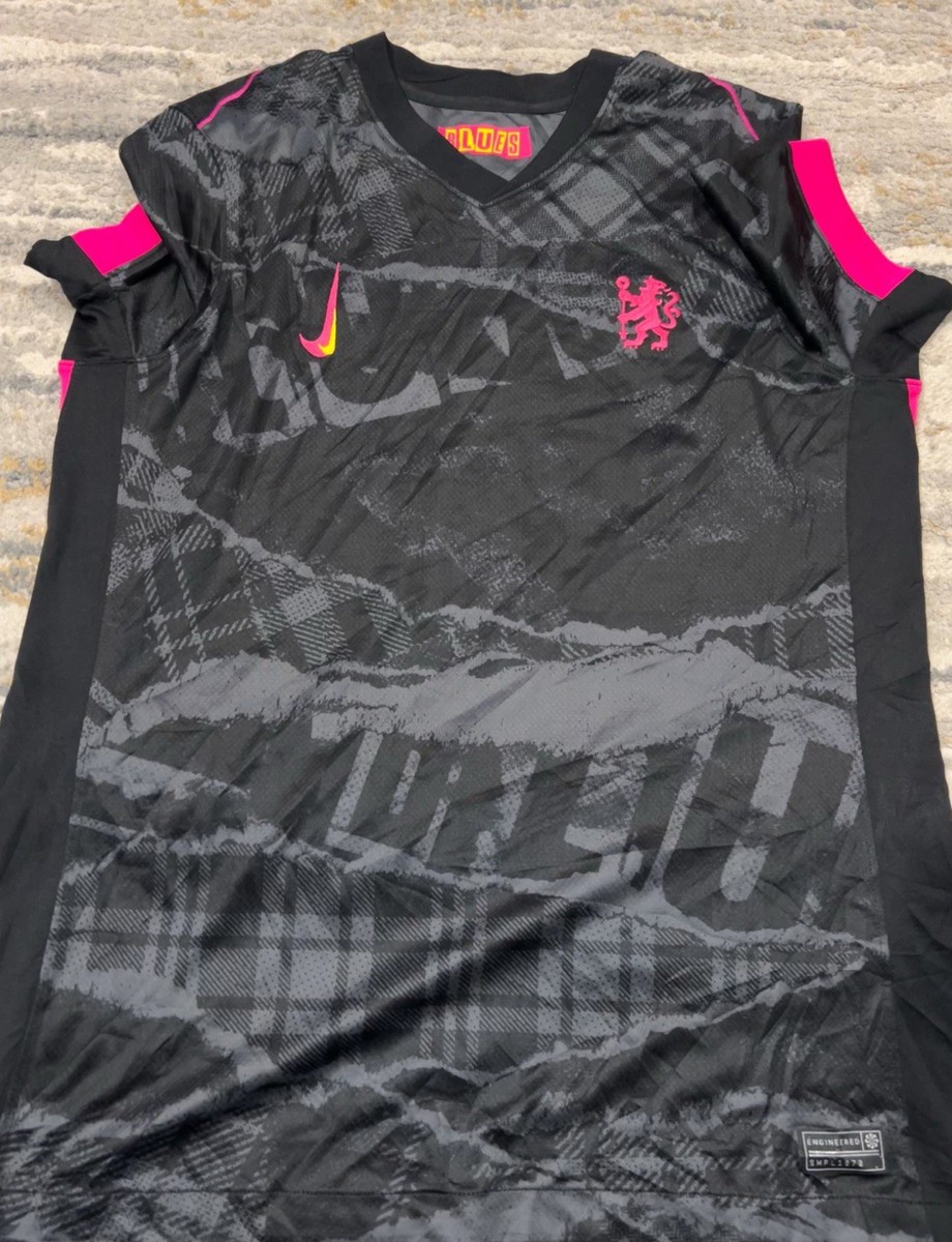 Nike Chelsea FC 24 25 Third Jersey Black Pink Women FQ2226-061