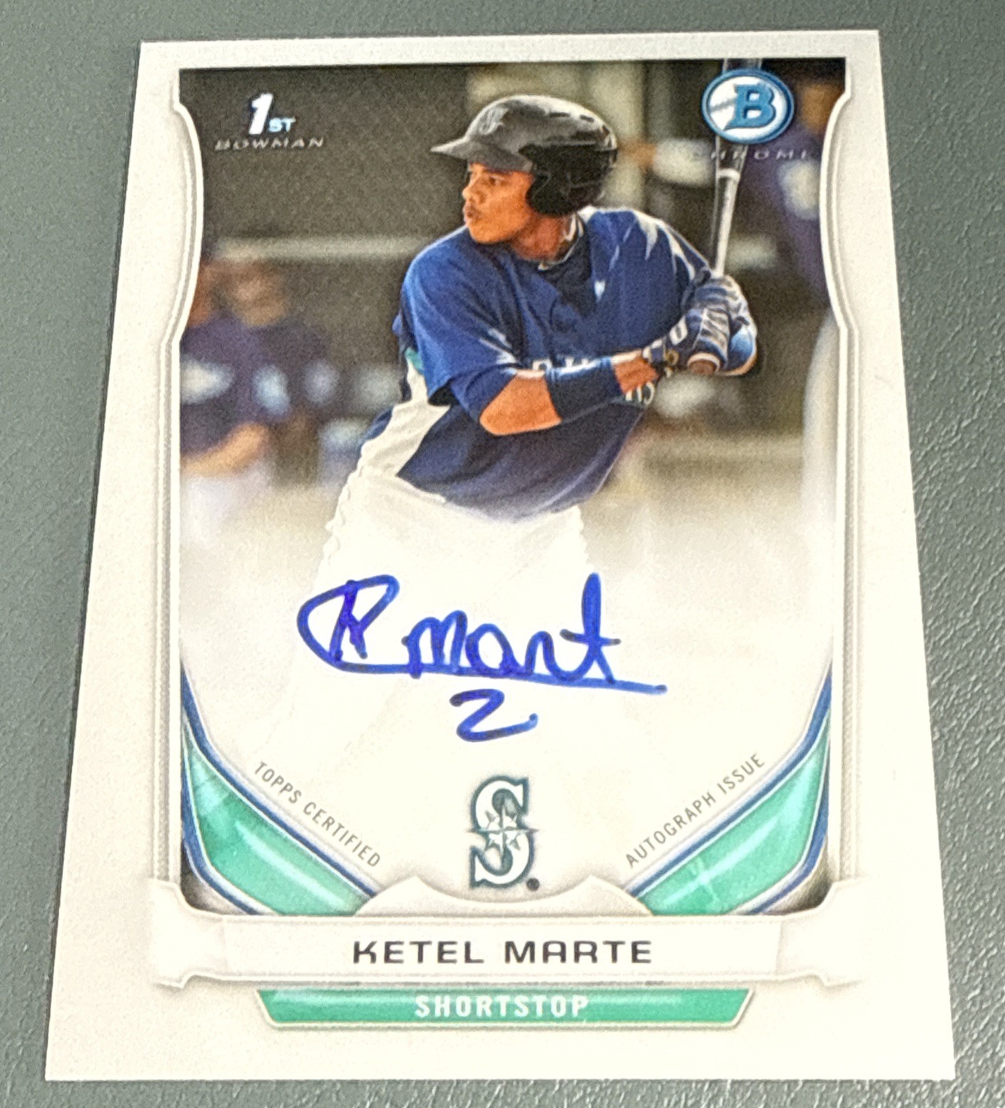 2014 Bowman Chrome Ketel Marte 1st Bowman auto!!