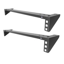 2 Pcs of 1U 19 Inch Steel Vertical Wall Mount Server Rack Lightweight Foldabl...