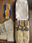 Original miniature WW1 Military Cross Group With Cuttings And Case for Cross