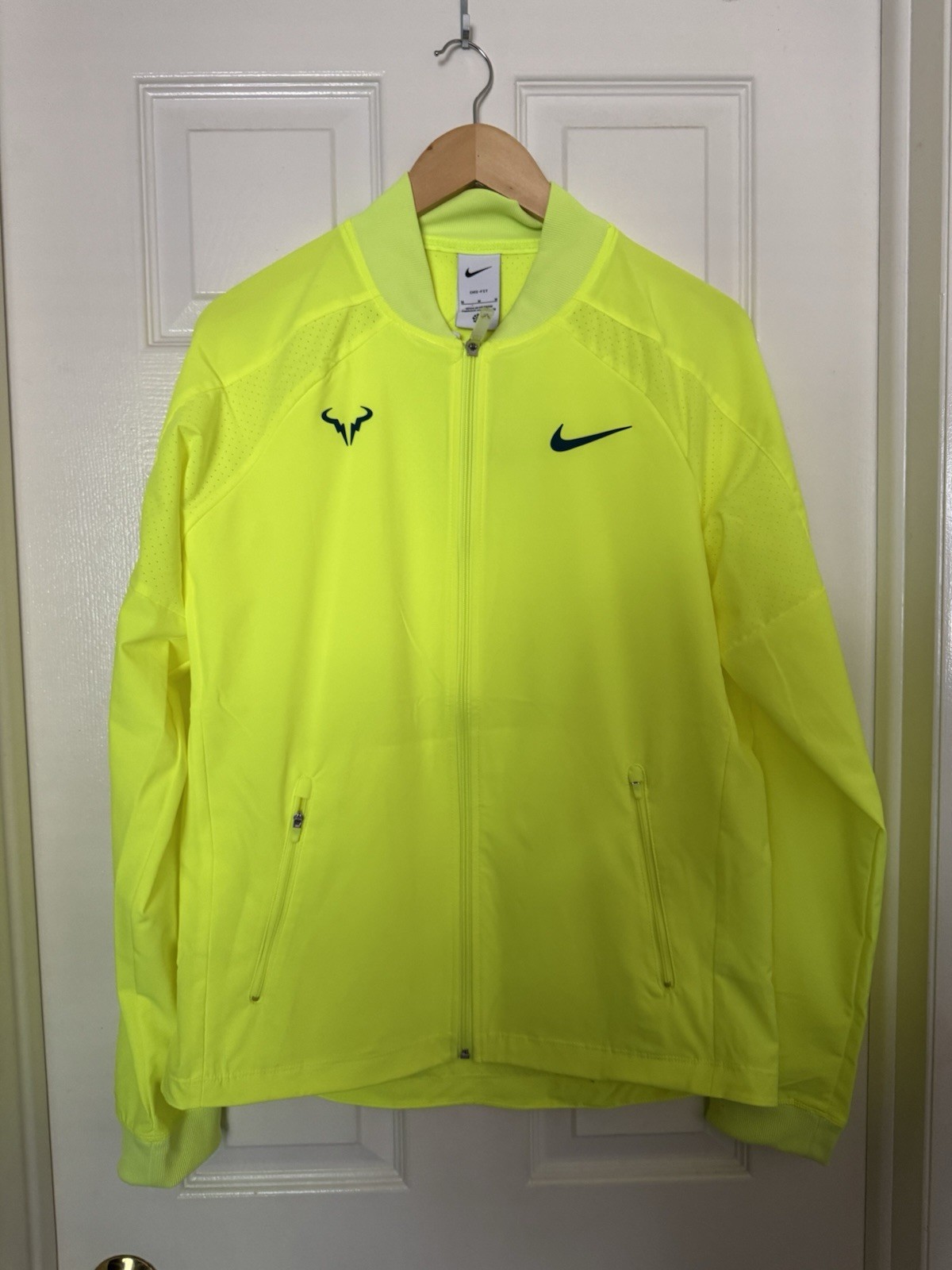 SACAI X NIKE Giacca Nike Uomo Taglia Media Dri FIT Rafa Tennis Full Zip Volt DV2885 702 NUOVA