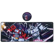 Transformers XL Desk Pad & Coaster Set Optimus Prime vs Megatron Official