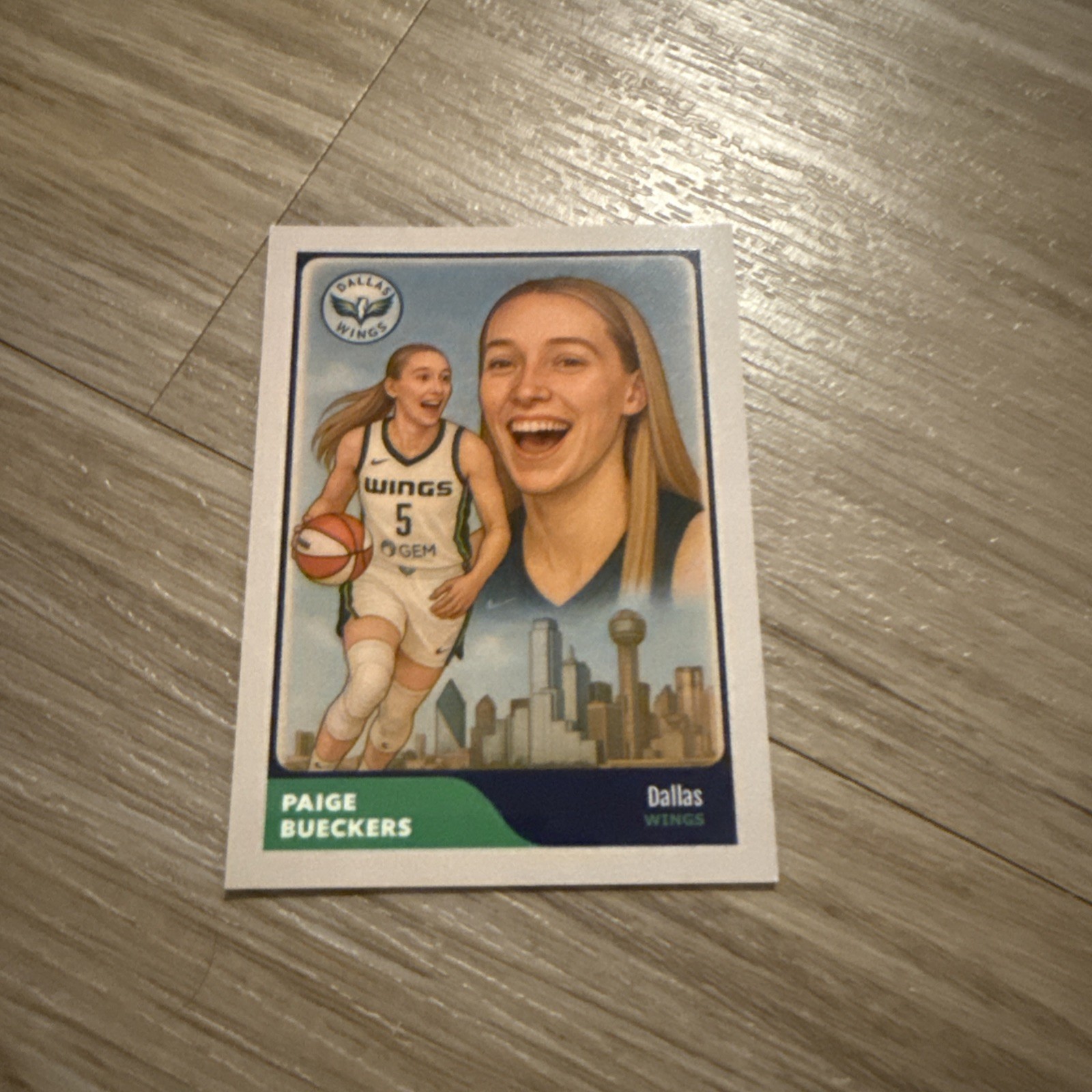 Paige Bueckers Dallas Wings #1 Pick WNBA Draft Custom Trading Card