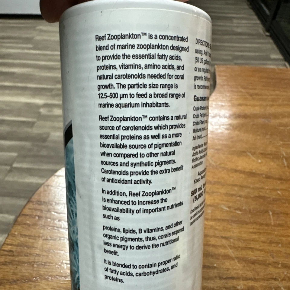 Seachem Reef Zooplankton 500mL Unique Blend of Marine Zooplankton Food for Coral - Image 4 of 4