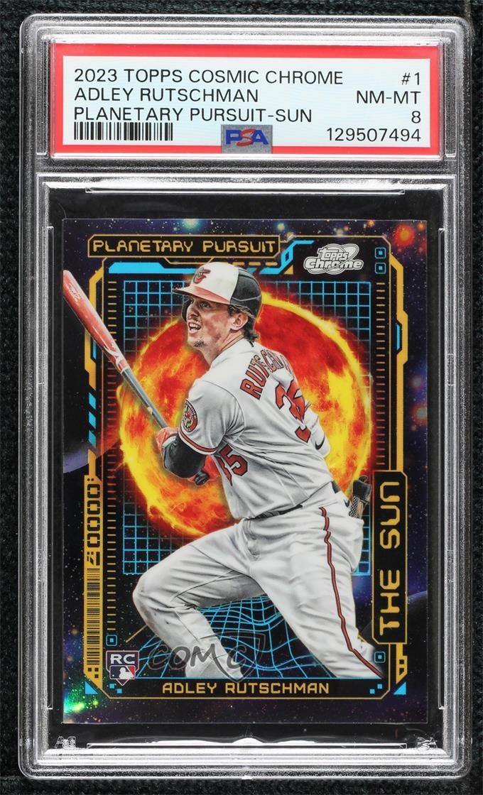 2023 Topps Cosmic Chrome Planetary Pursuit Sun Adley Rutschman #PPS-1 PSA 8 y0g