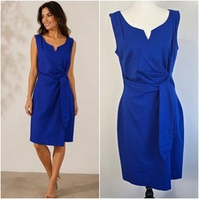 David Lawrence Size 10 Dress Cobalt Blue Knee Length Stretch  