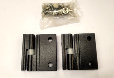 Cubicle rising hinge set- blackp powder coated/ pair