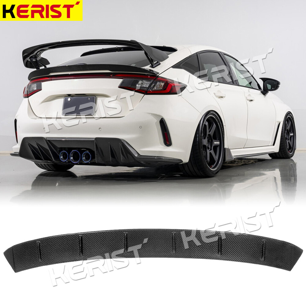 For Honda Civic Type R FL5 23+ Carbon Fiber Rear Spoiler Splitter