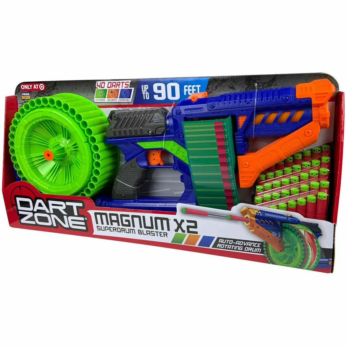 DART ZONE MAGNUM X2 SUPERDRUM DART BLASTER *NEW | eBay