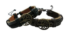 1 pc LEATHER WRAPPED TREE OF LIFE BRACELET trees jewelry mens women JL744