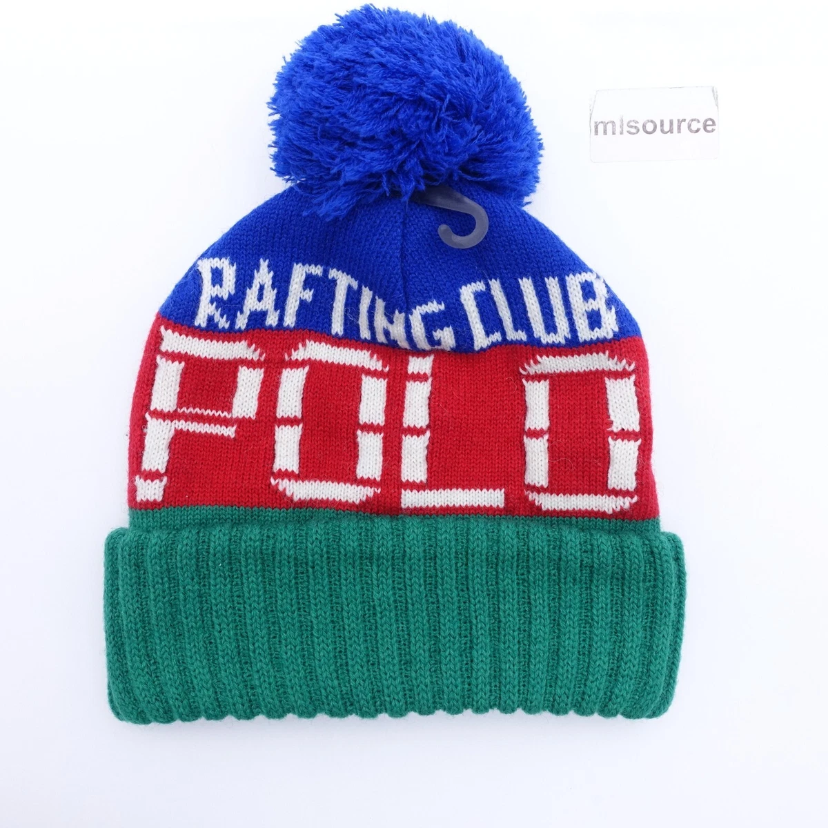 Polo Ralph Lauren Hi Tech Cuff Blend Beanie Green/Red/Blue/White | eBay