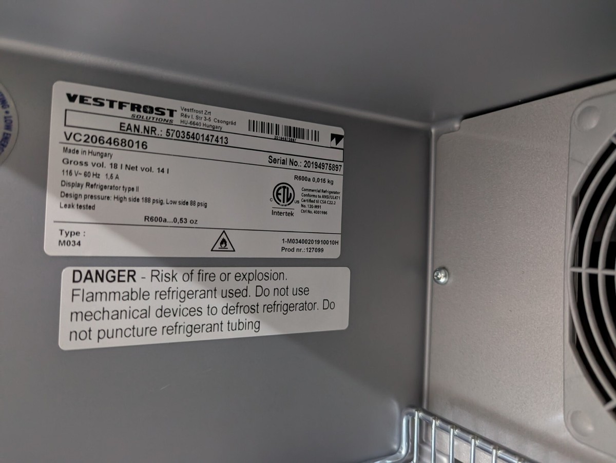 Vestfrost Redbull Branded fridge M034 | eBay