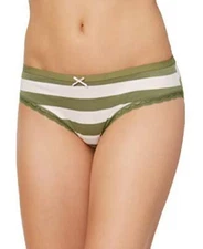 Jenni by Jennifer Moore Printed Hipster Striped olive pink M, XL