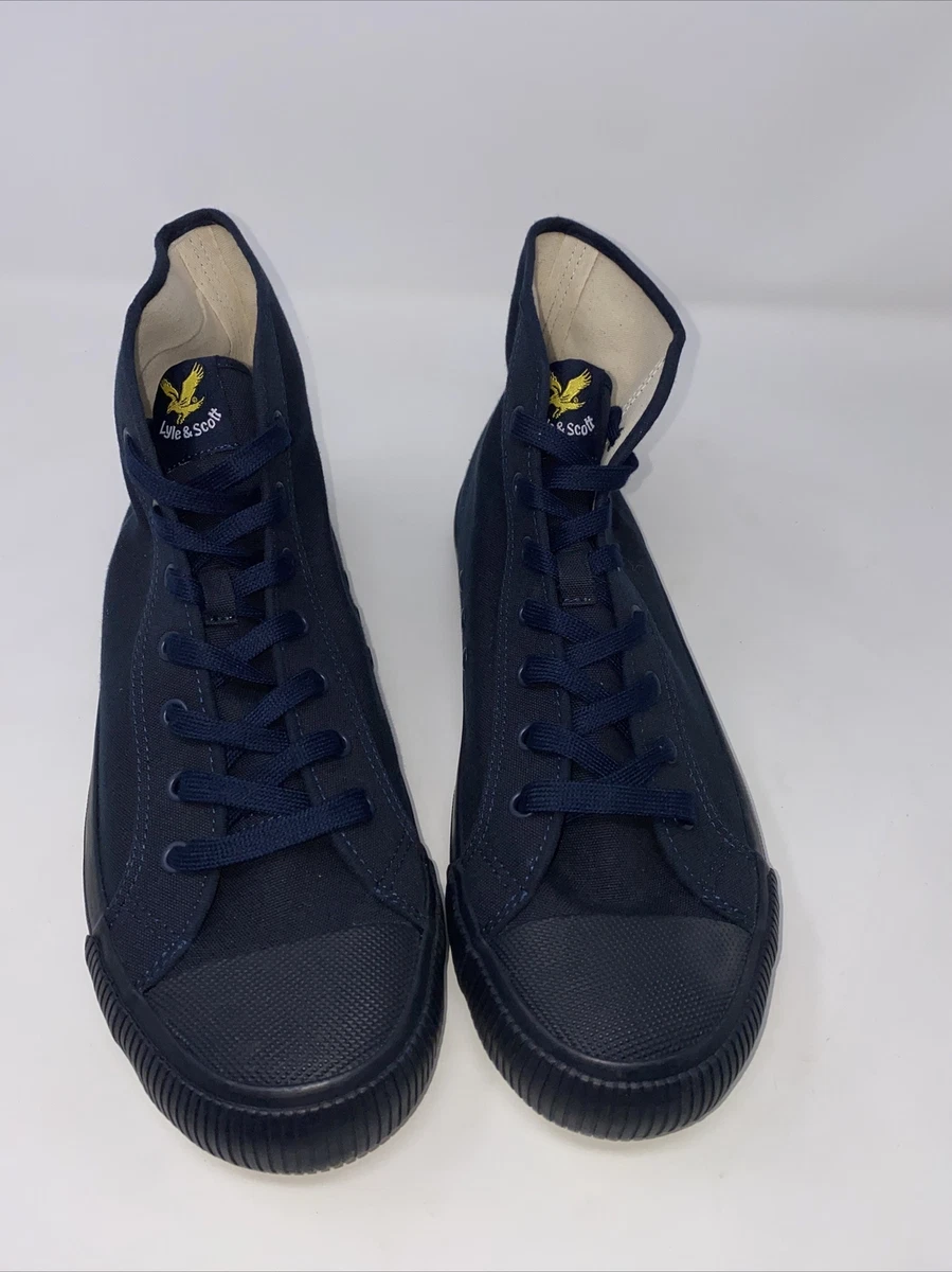Lyle and scott canvas trainers clearance
