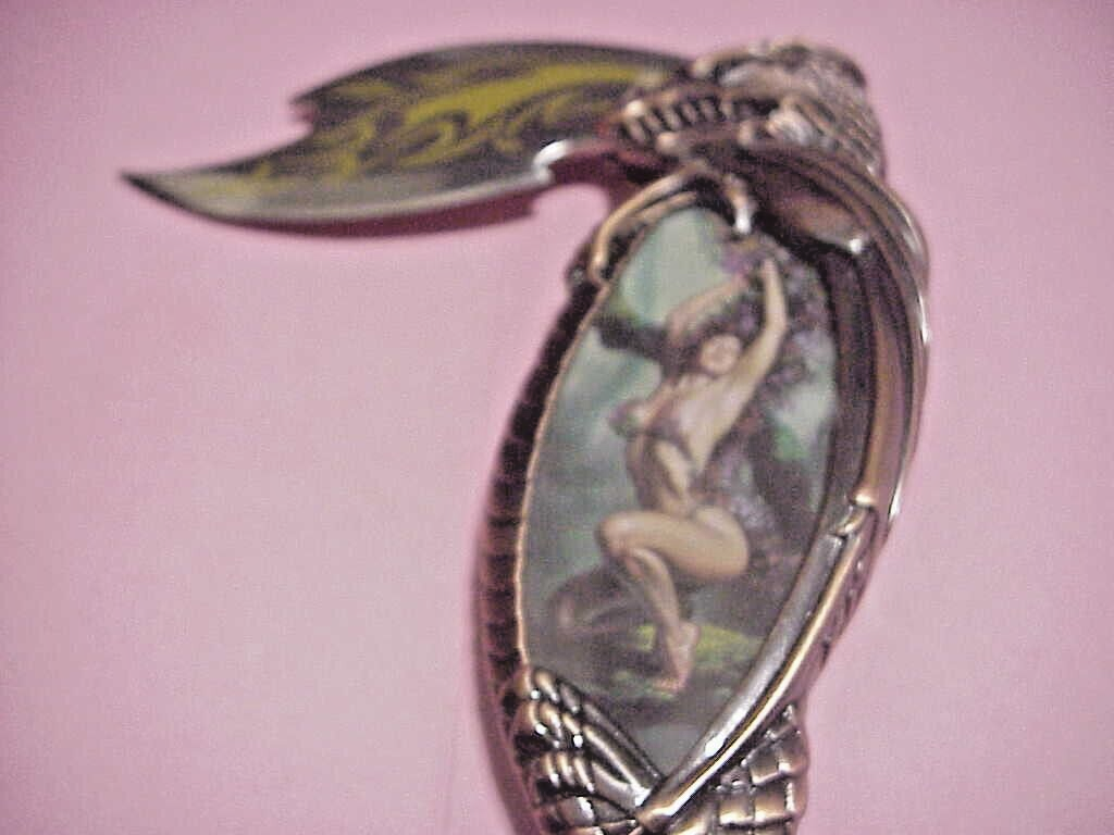 THE GODDESS OF TEMPTATION COLLECTOR KNIFE BY BORIS VALLEJO WITH