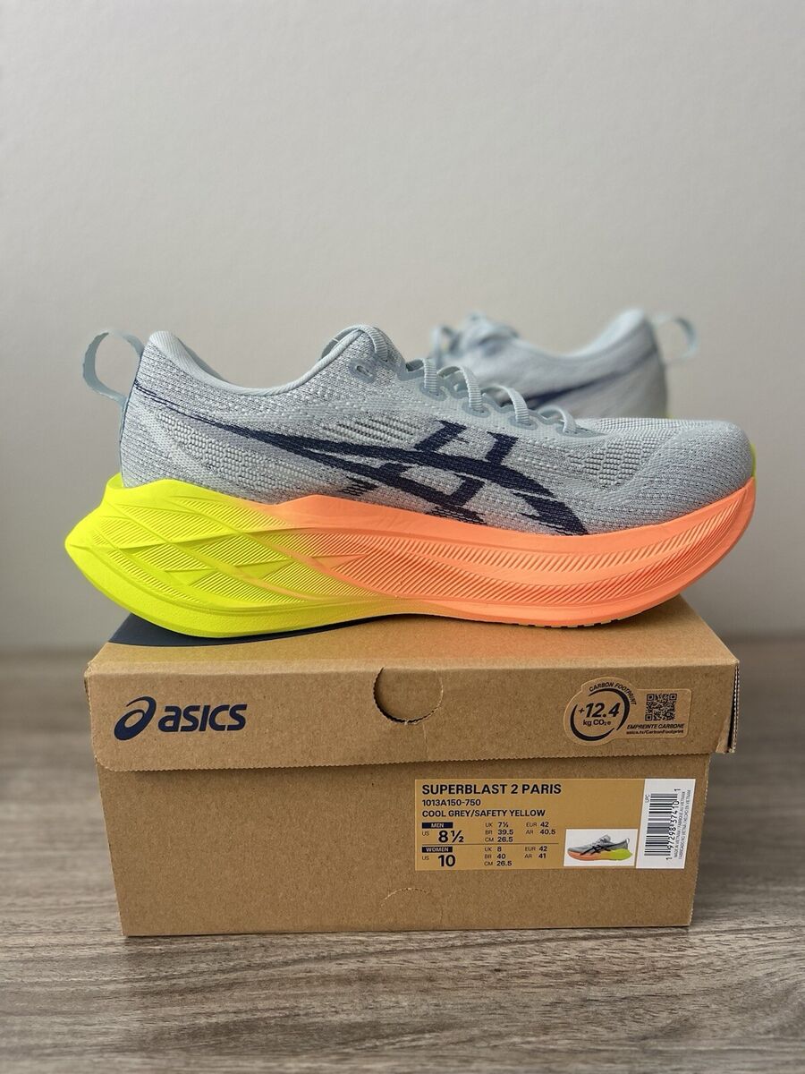 NEW Asics Superblast 2 Paris Grey Men's sz 8.5 ✓SHIPS IN 1 NEW Asics Superblast 2 Paris Grey Men's sz 8.5 ✓SHIPS IN 1