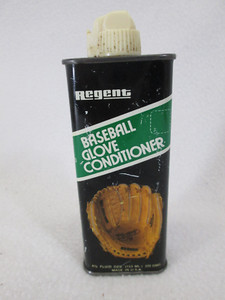 Vintage Regent Baseball Glove Conditioner empty metal oil can