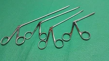 4 HARTMAN ALLIGATOR EAR FORCEPS SERRATED 3.5'' 5.5'' 6.5'' 8'' ENT SURGICAL