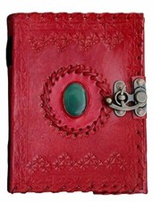 Leather Journal Diary with C-Lock for Men  Women  Antique Gift Red US