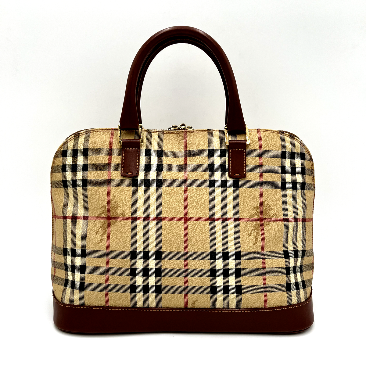 BURBERRY Hand Bag Shoulder Bag 2Way Haymarket Nova Check