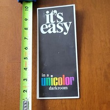 ITS EASY IS A UNICOLOR DARKROOM DARK ROOM BROCHURE PHOTOGRAPHY RARE OLD VINTAGE