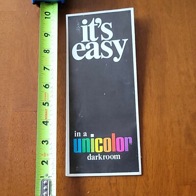 ITS EASY IS A UNICOLOR DARKROOM DARK ROOM BROCHURE PHOTOGRAPHY RARE OLD VINTAGE