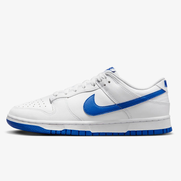 Кроссовки Nike Dunk Row в стиле ретро, белые/Hyper Royal (DV0831-104), доставлены ускоренной доставкой
