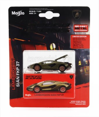MAISTO 1/64 LAMBORGHINI SIAN FKP 37 HYBRID 2020 GRÜN STATISCHES MODELL DIECAST