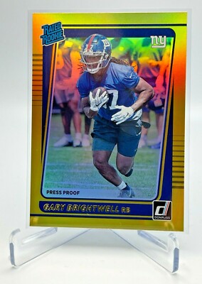 Gary Brightwell RC GOLD PRESS PROOF HOLO Rated Rookie - 2021 Donruss #313