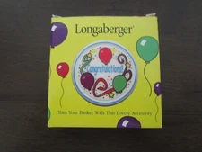 Longaberger Congratulations Basket Tie On #33685 New U.S.A.