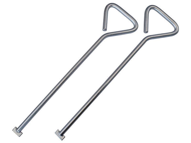 Faithfull Set of 2 Manhole Cover Keys 520mm for sale online | eBay