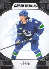 2022-23 UD Credentials Hockey Brock Boeser #87