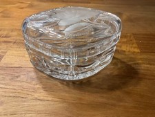 Bonbonniere aus Kristallglas, vintage