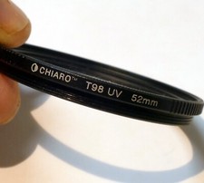 Chiaro T98 MC UV Protector 52mm filter w/ ribbed rim for wide angle