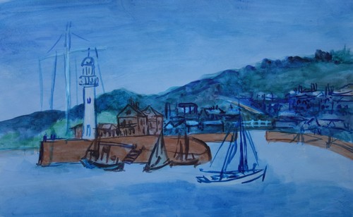 Rare unique Fauvist landscape painting, signed Jean Dufy - Picture 3 of 8
