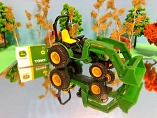 John Deere Tractor, Working Front End Loader, Diecast, ERTL, Farm Toy